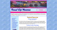 Desktop Screenshot of eternallifeministries.org